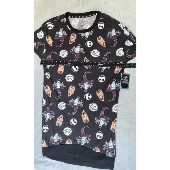 The Nightmare Before Christmas Sleep Shirt Womens XS Jack Skellington Sally - Picture 9 of 11